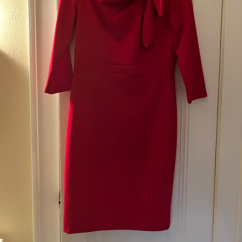 Calvin Klein Women's Crepe Bow-neck Sheath Dress-NWT - Picture 7 of 7